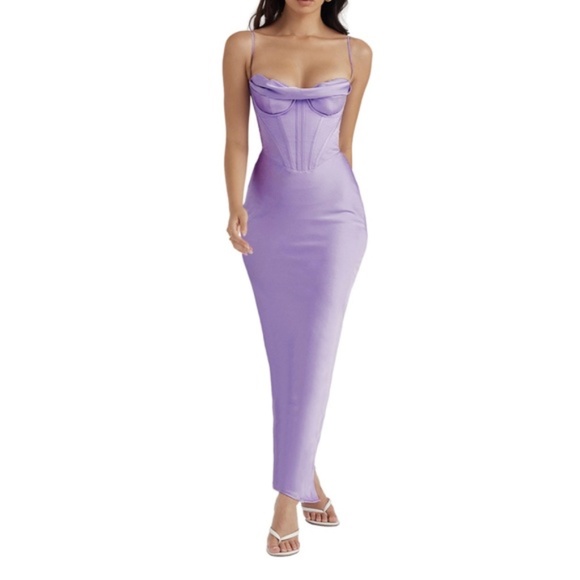 House of CB Dresses House Of Cb Purple Charmaine Corset Dress Small Poshmark